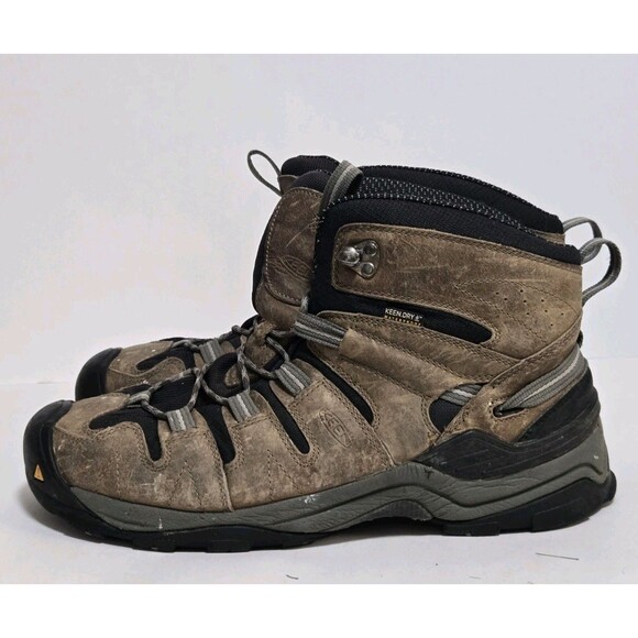 Keen Boots Mens Sz 11.5 Brown Leather Gypsum Mid Dry Water Resistant 1002246 main image 4
